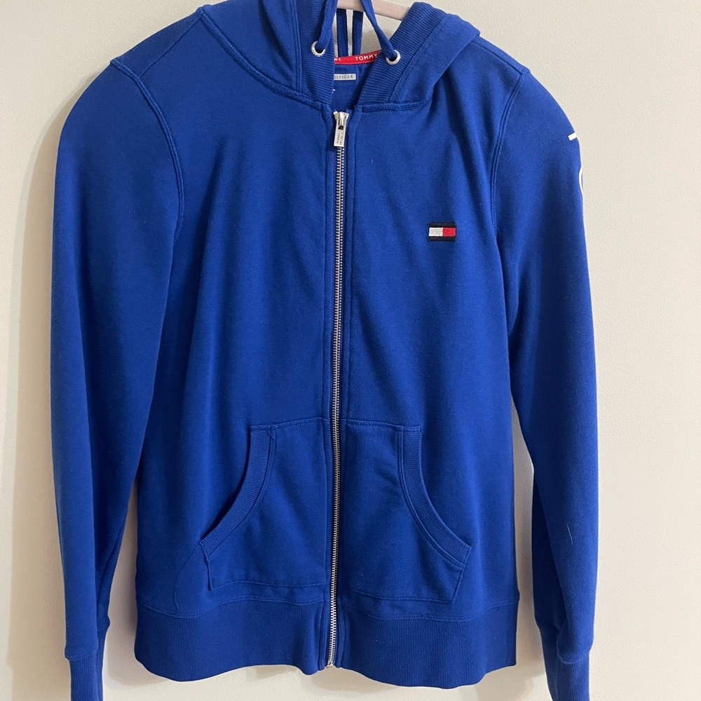 Tommy Hilfiger Blue Zip-Up Hoodie Women’s Size S